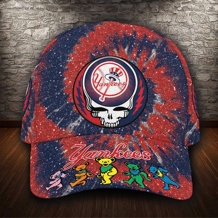 New York Yankees x Grateful Dead 3D Classic Baseball Cap CNI1890