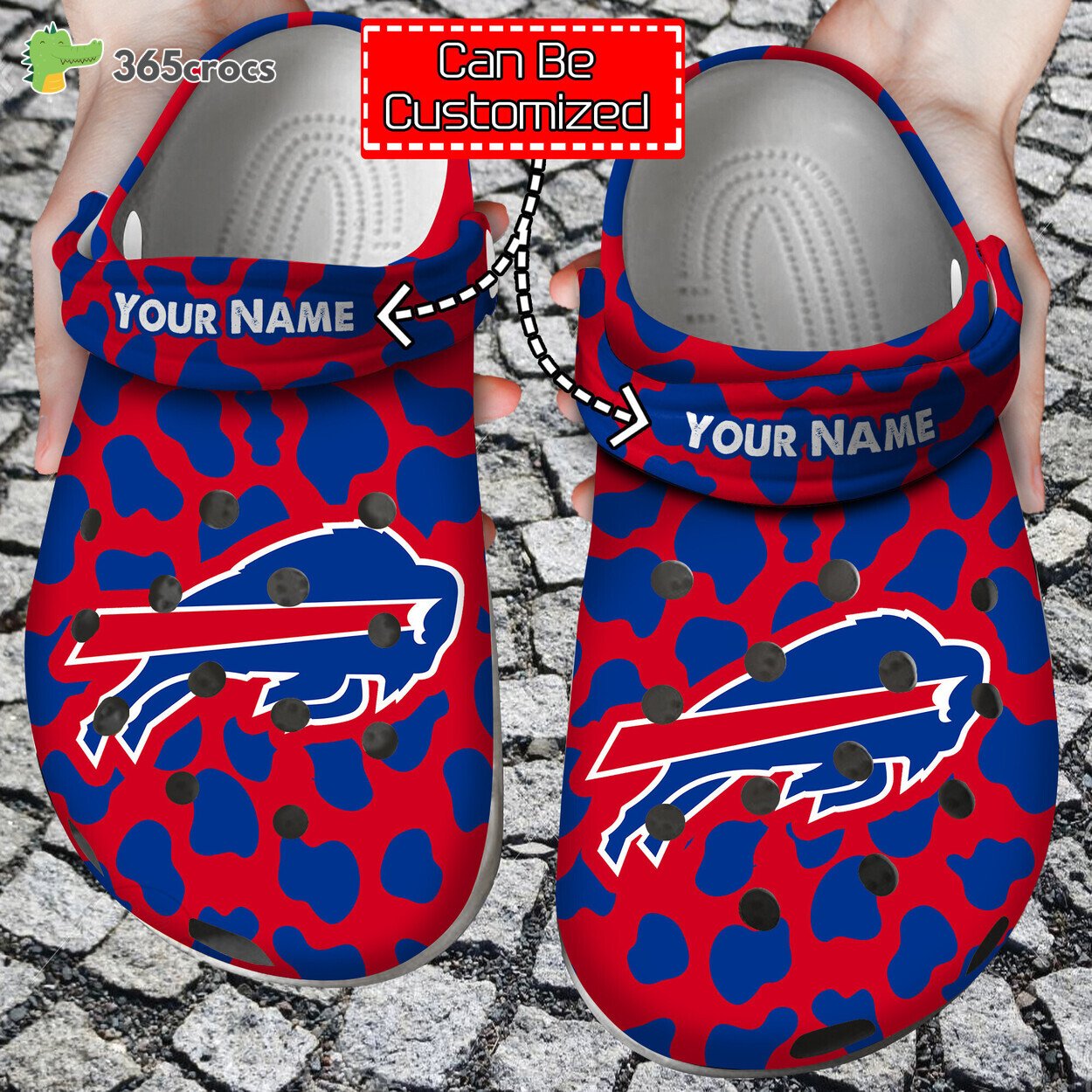 Nfl Buffalo Bills Print Crocs Shoes