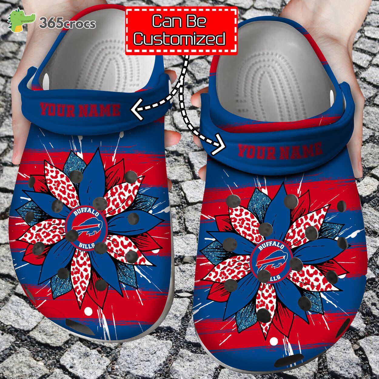 Nfl Buffalo Bills Spirit Sunflower Print Crocs Shoes