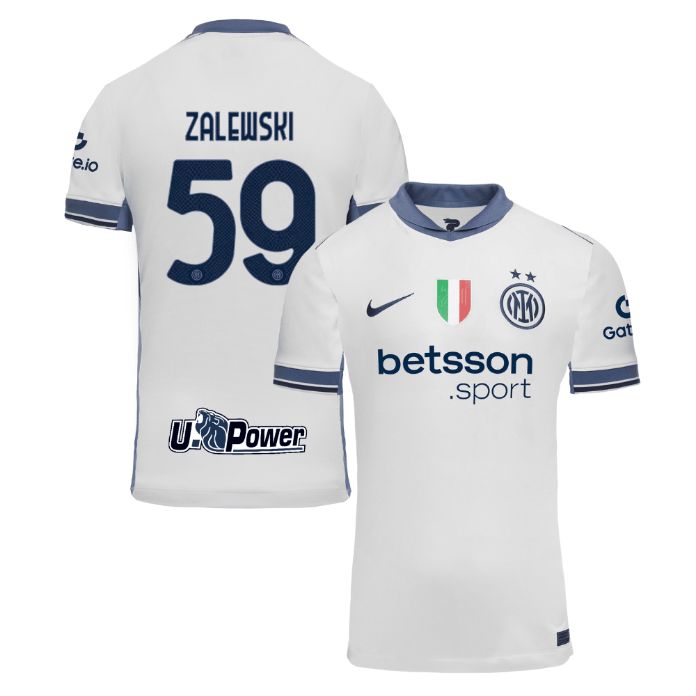 Nicola Zalewski 59 Inter Milan 2024-25 Away Men Jersey - White