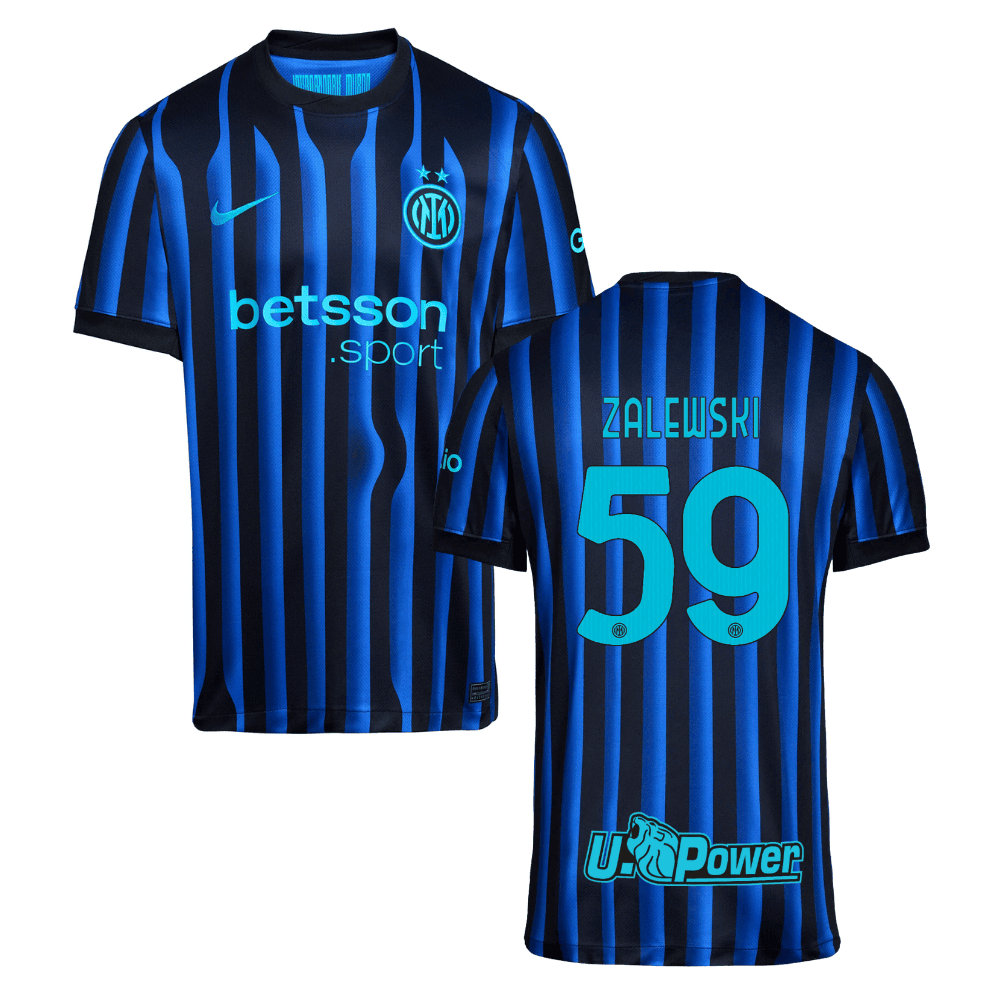 Nicola Zalewski 59 Inter Milan 2025/26 Home Men Jersey - Blue