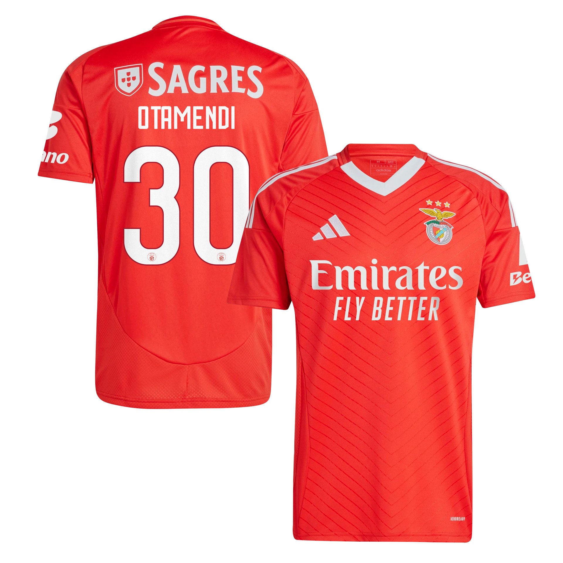 Nicols Otamendi 30 S.L. Benfica 2024/25 Home Men Jersey - Red