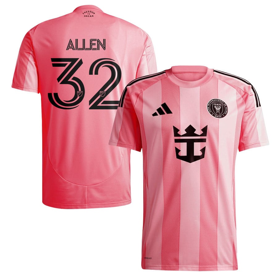 Noah Allen 32 Inter Miami CF 2025 Euforia Men Jersey - Light Pink