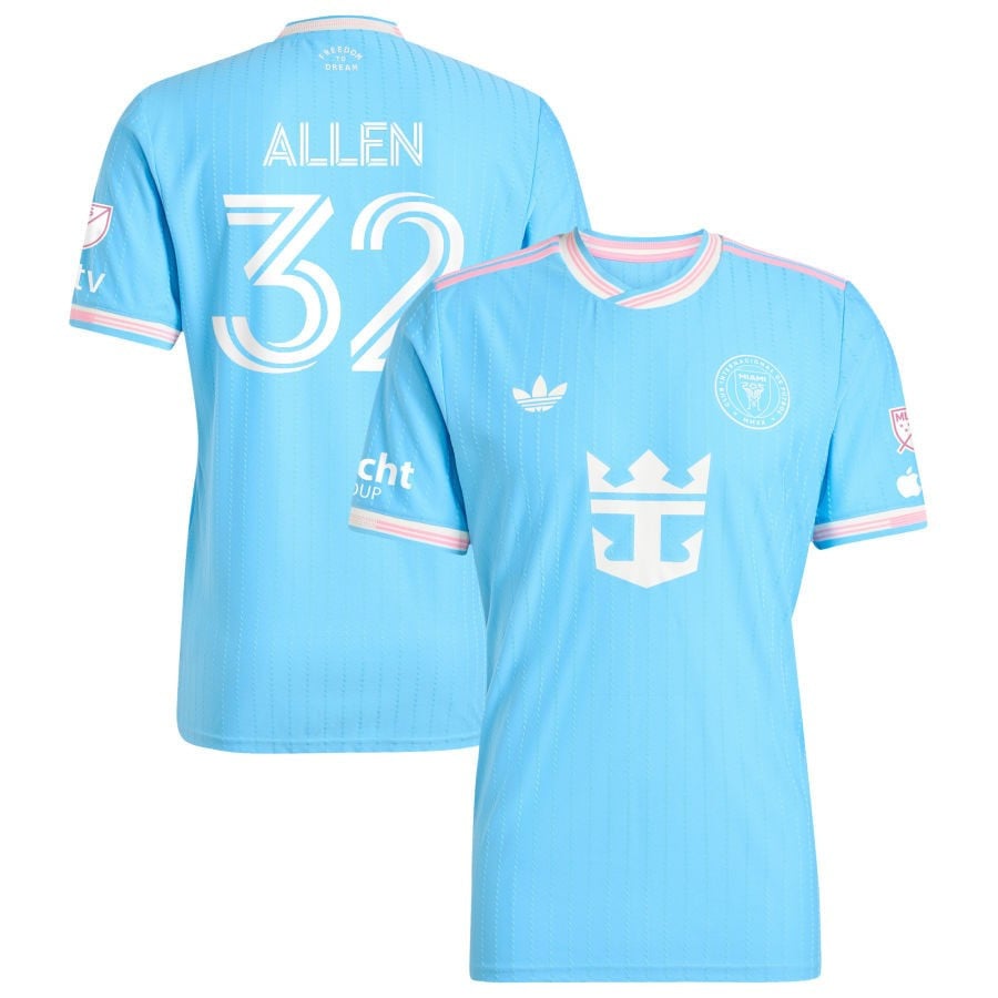 Noah Allen 32 Inter Miami CF Originals 2025 Third Men Jersey - Blue
