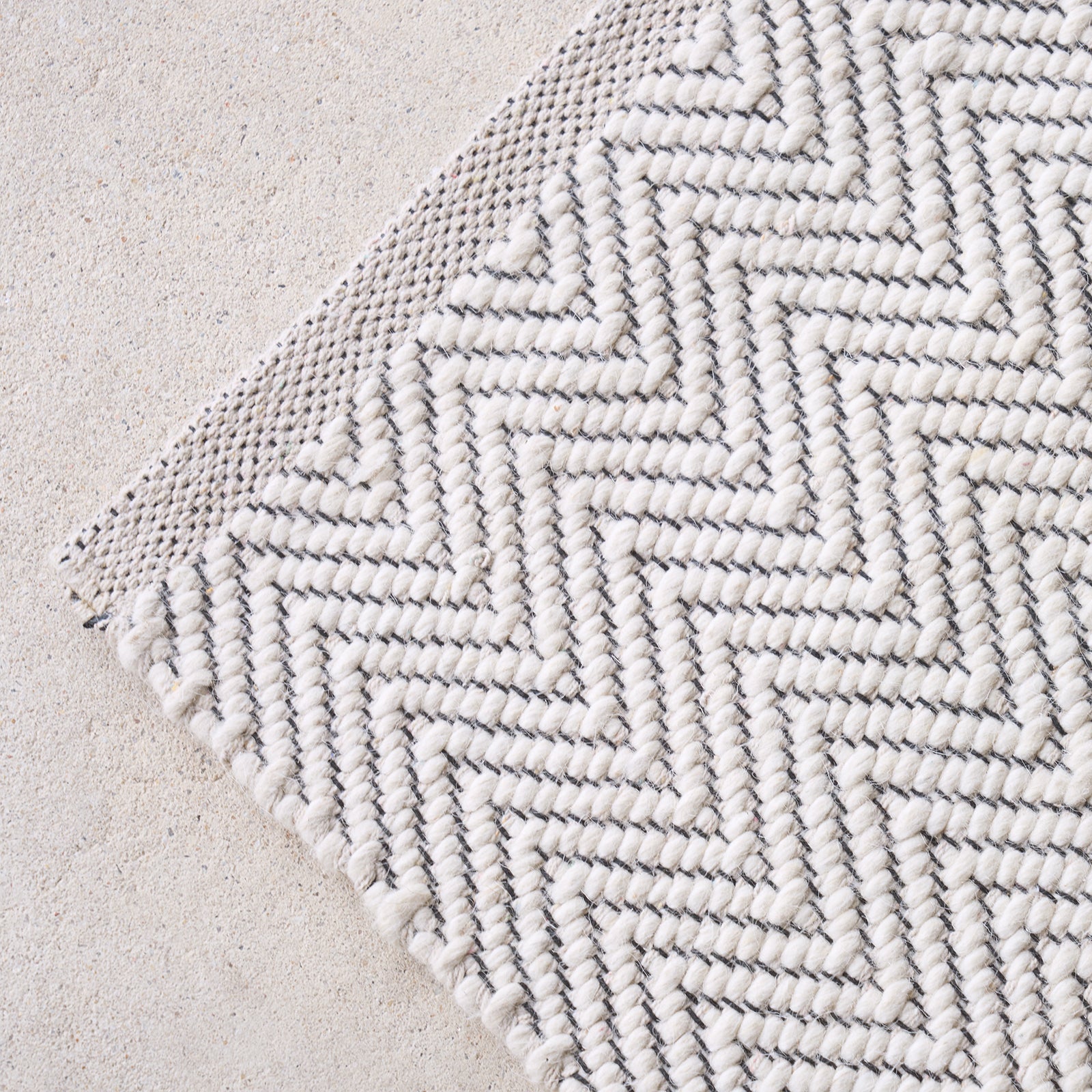 Nomad Wool Blended Rug | Cream 4