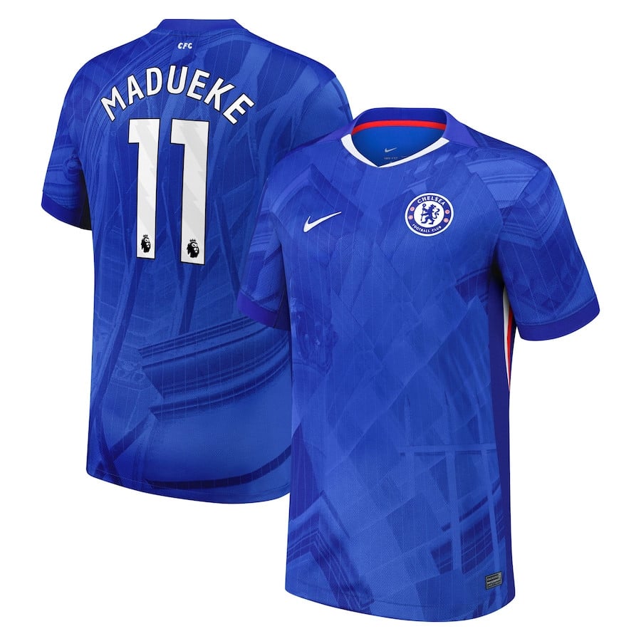 Noni Madueke #11 Chelsea 2025-26 Home Match Jersey - Blue