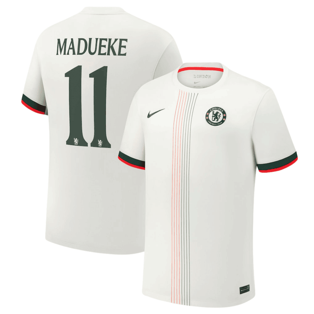 Noni Madueke 11 Chelsea 2025/26 Cup Away Men Jersey - White