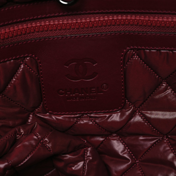 Nylon Quilted Small Coco Cocoon Tote Black - Image 6