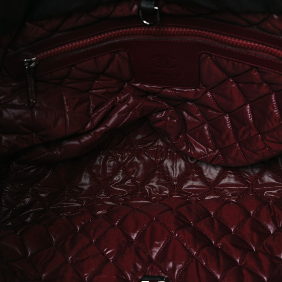 Nylon Quilted Small Coco Cocoon Tote Black - Image 5