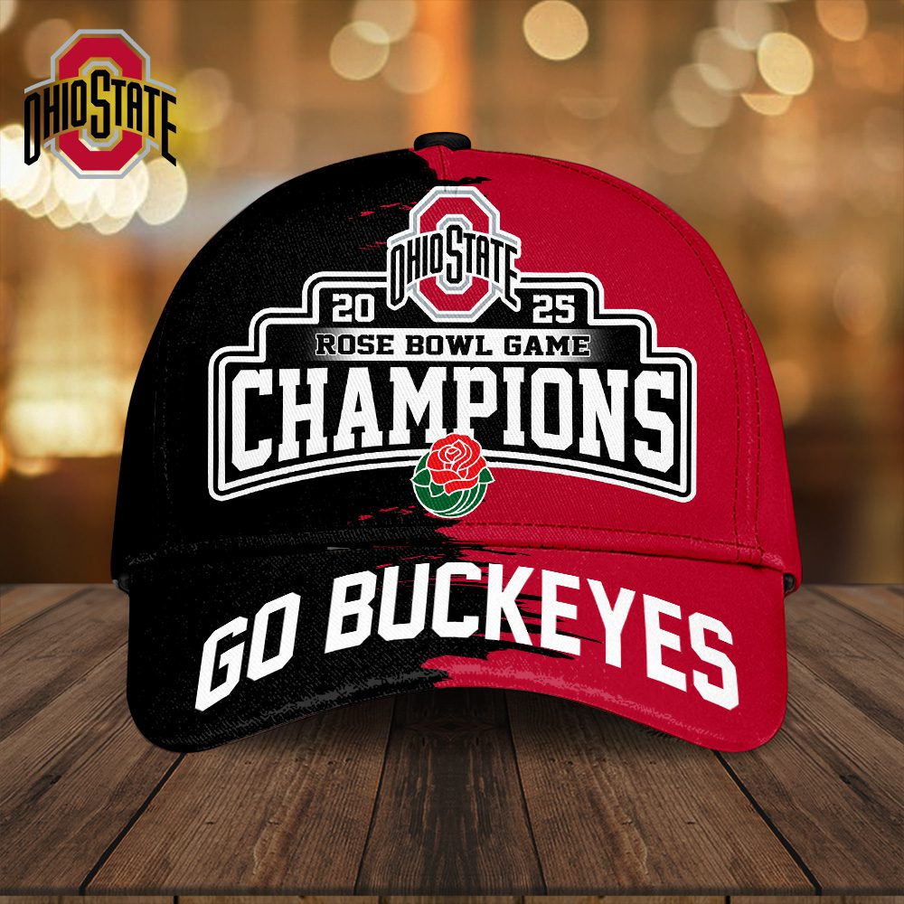 Ohio State Buckeyes Football Go Buckeyes Rose Logo Classic Cap 