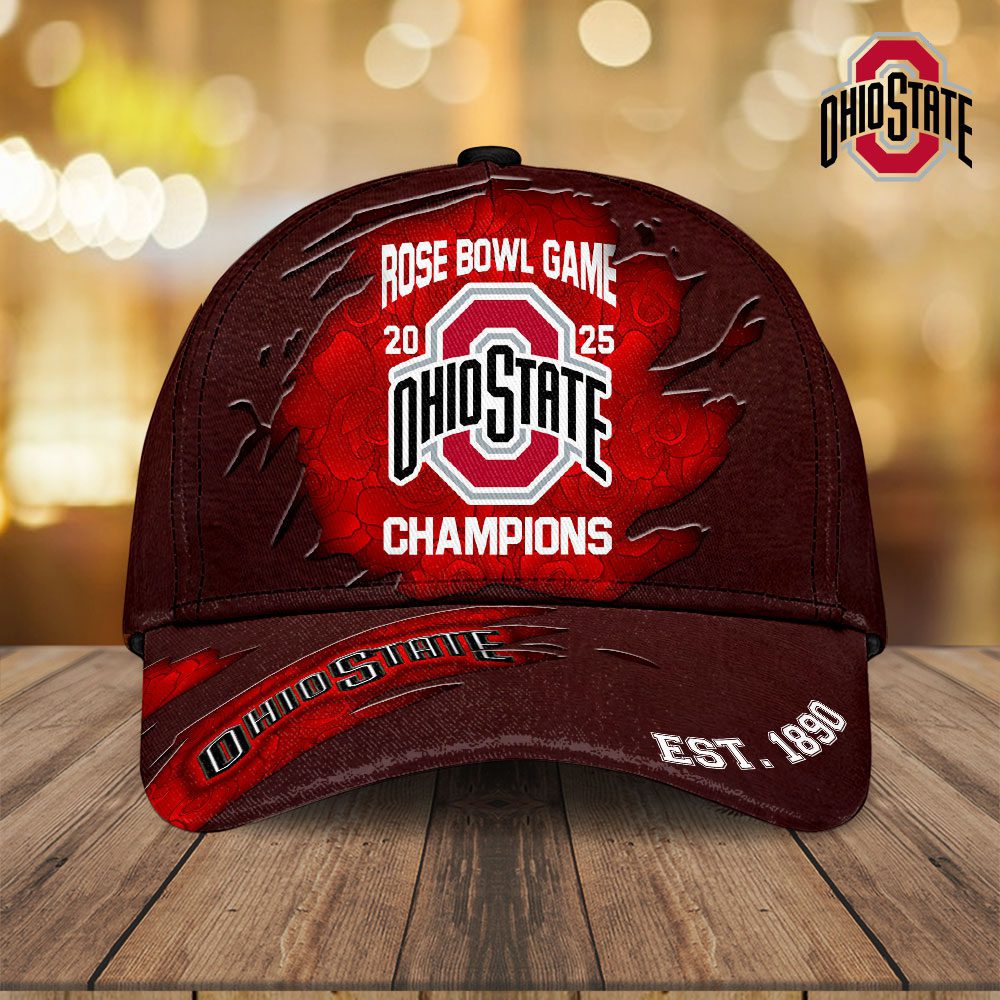 Ohio State Buckeyes Football Rose Bowl Game 2025 Classic Cap 