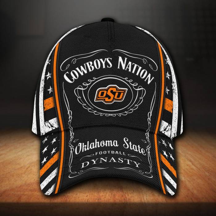 Oklahoma State Cowboys And Jack Daniel 3D BaseBall Cap CNI432