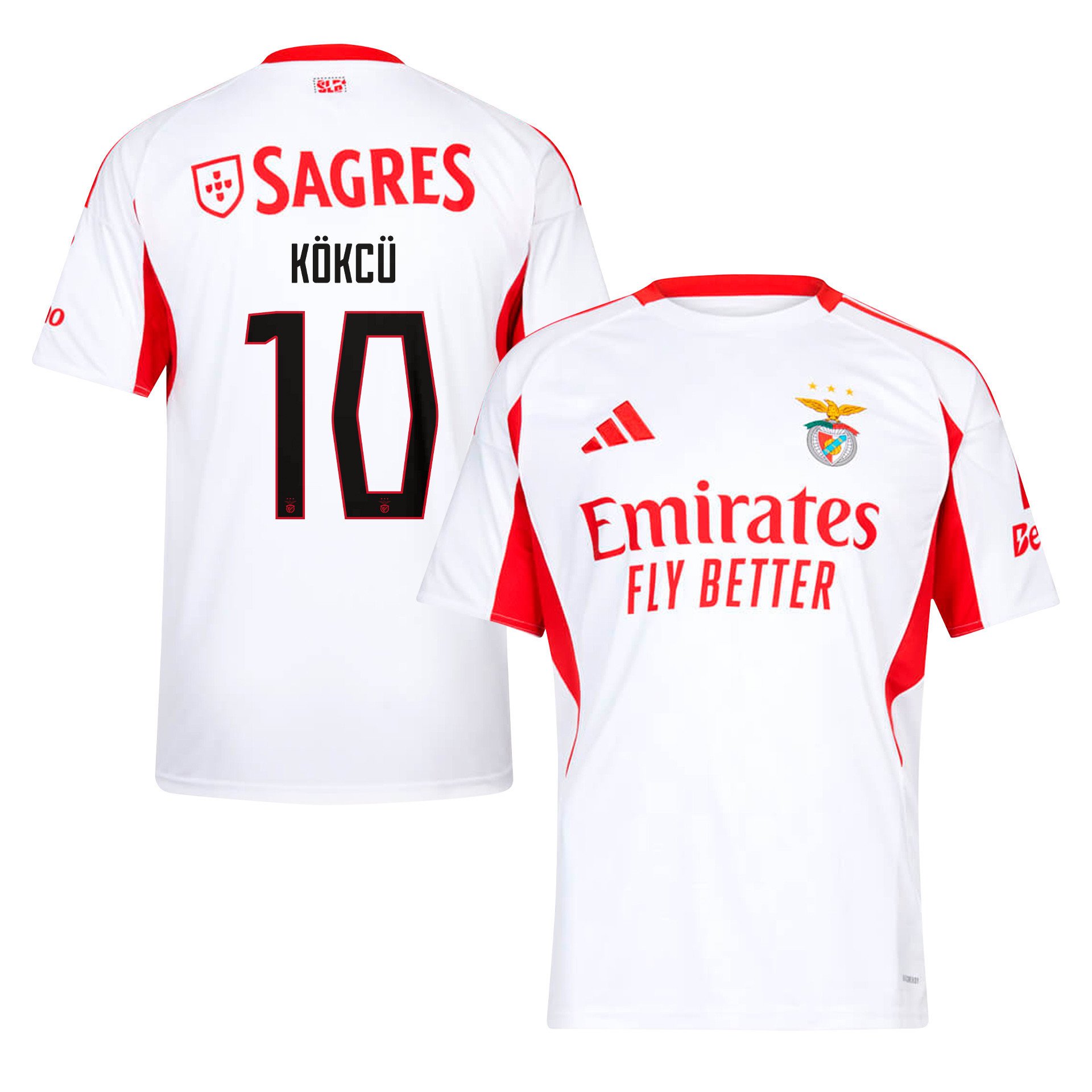 Orkun Kk 10 SL Benfica 2025/26 Away Men Jersey - White