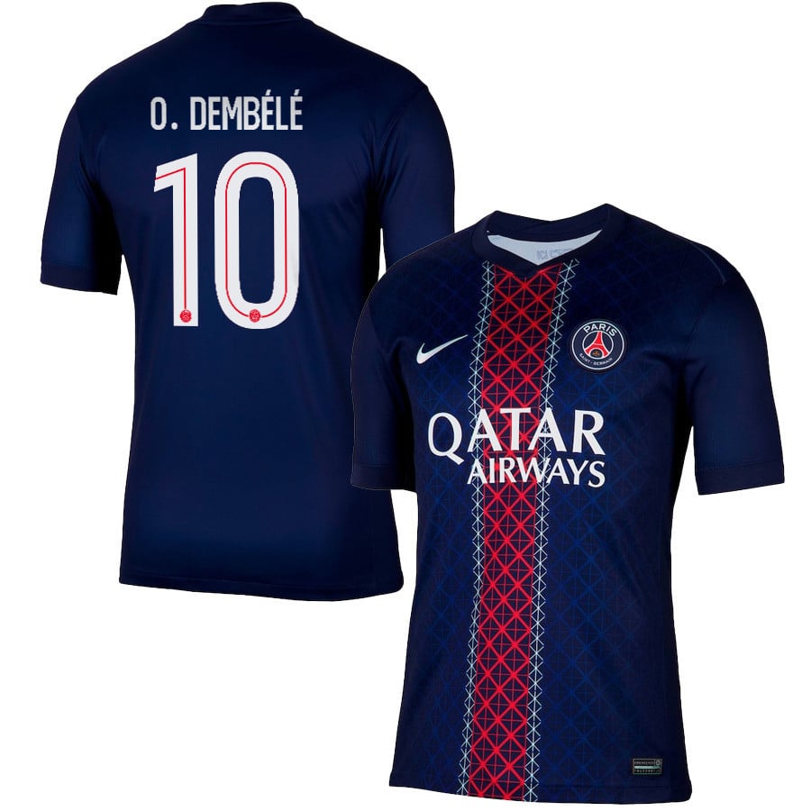 Ousmane Dembl 10 Paris Saint-Germain 2025/26 Home Men Jersey - Navy