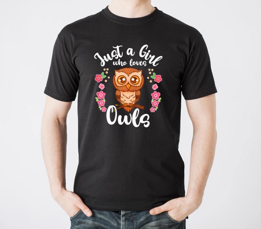 Owl Just a Girl Who Loves Owls - Unisex Standard T-Shirt