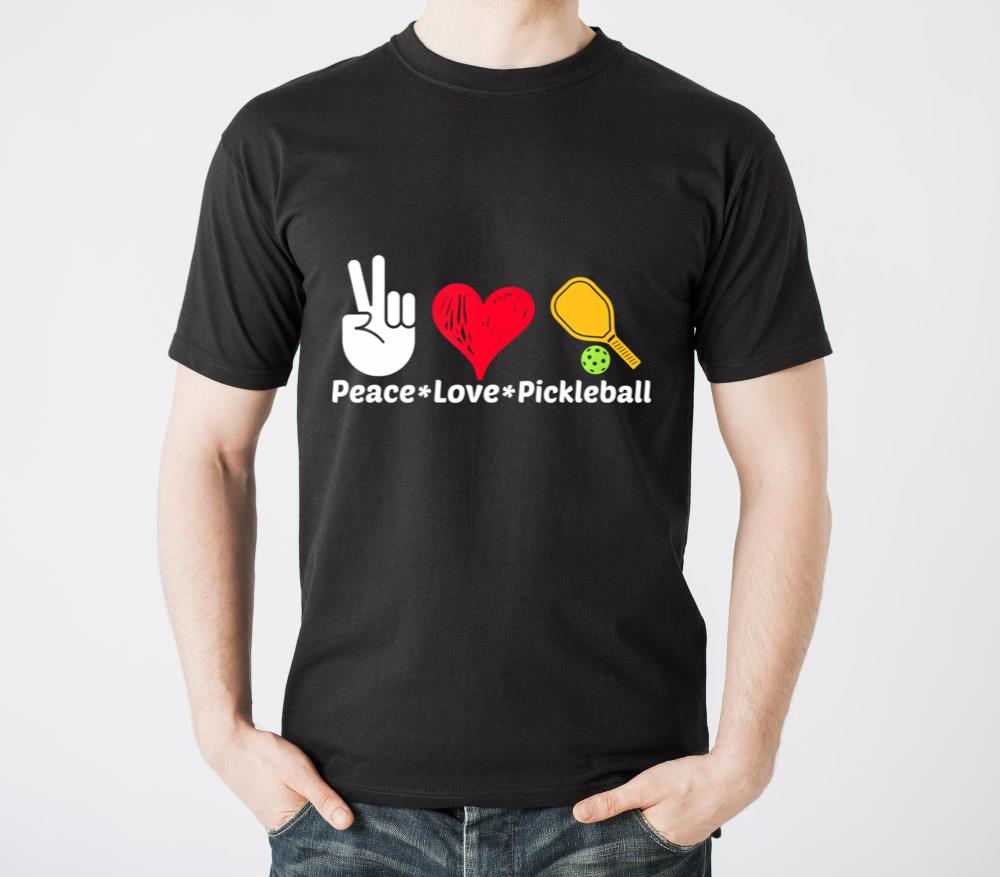 Paddleball Sports Mom Dad Retirement Peace Love Pi - Unisex Standard T-Shirt