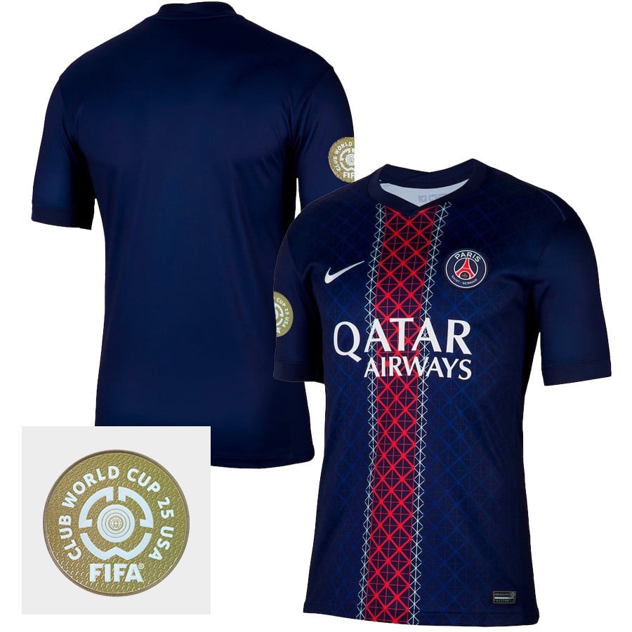 Paris Saint-Germain 2025/26 FIFA Club World Cup 25 USA Patch Home Men Jersey - Navy