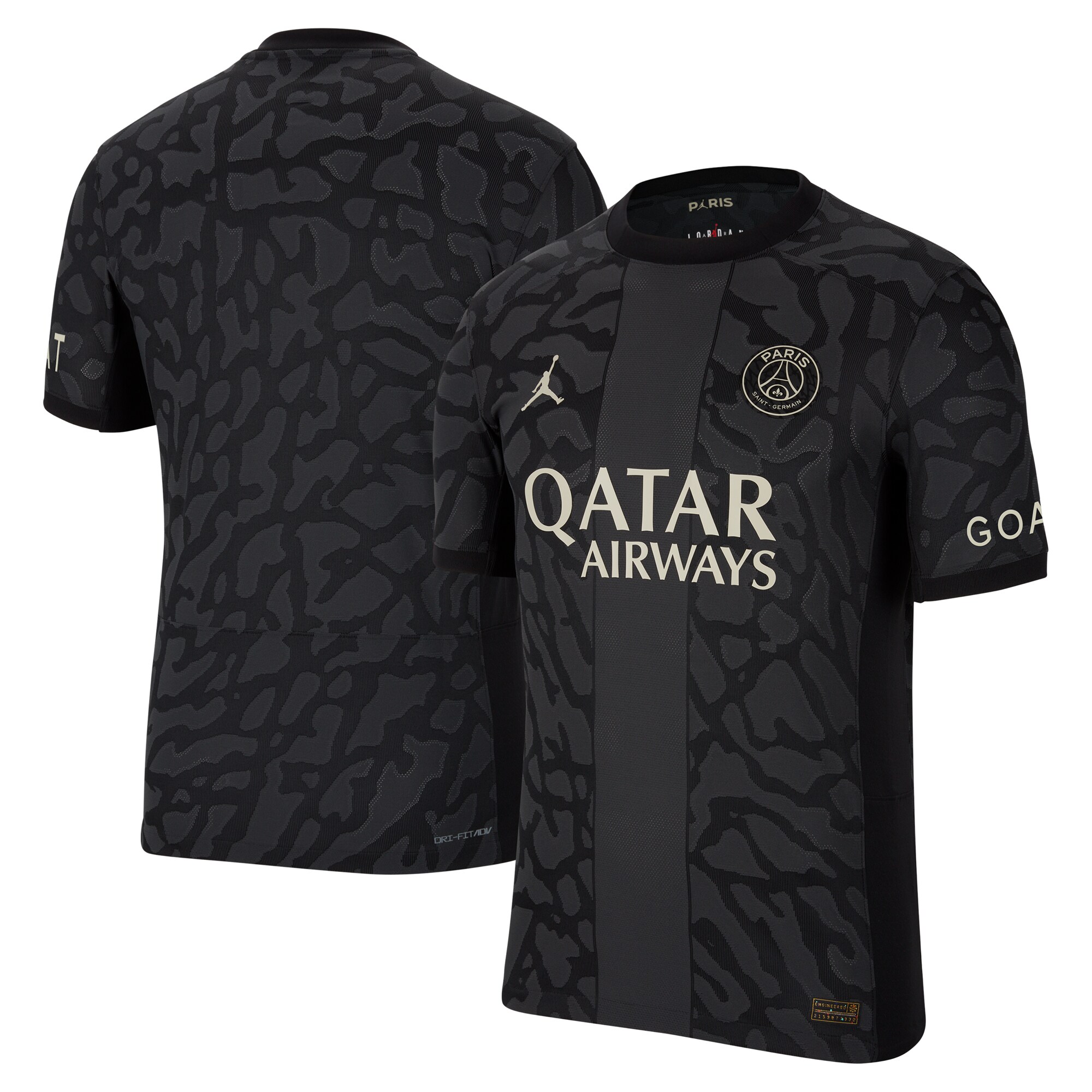 Paris Saint-Germain Jordan Brand 2023/24 Third Match Authentic Jersey - Anthracite