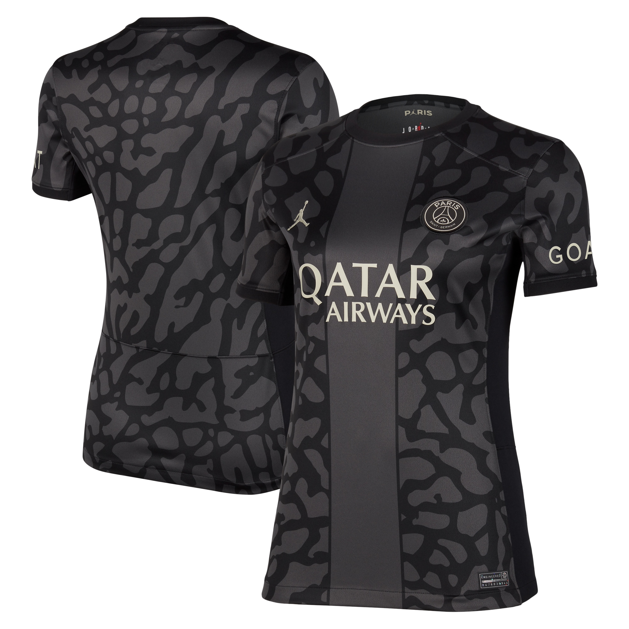 Paris Saint-Germain Jordan Brand Women's 2023/24 Third Stadium Replica Jersey - Anthracite