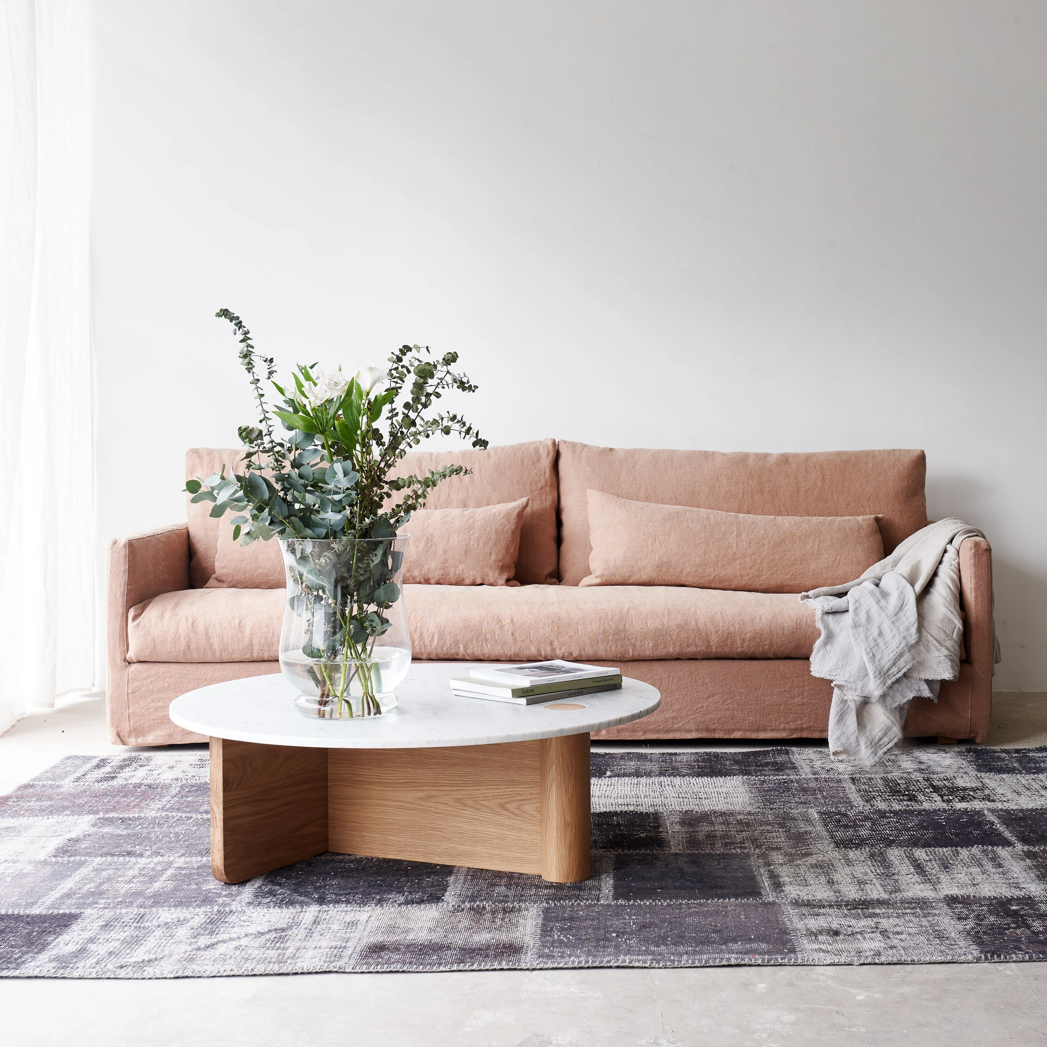 Patchwork Rug | Charcoal-Grey W303 x L200cm 2