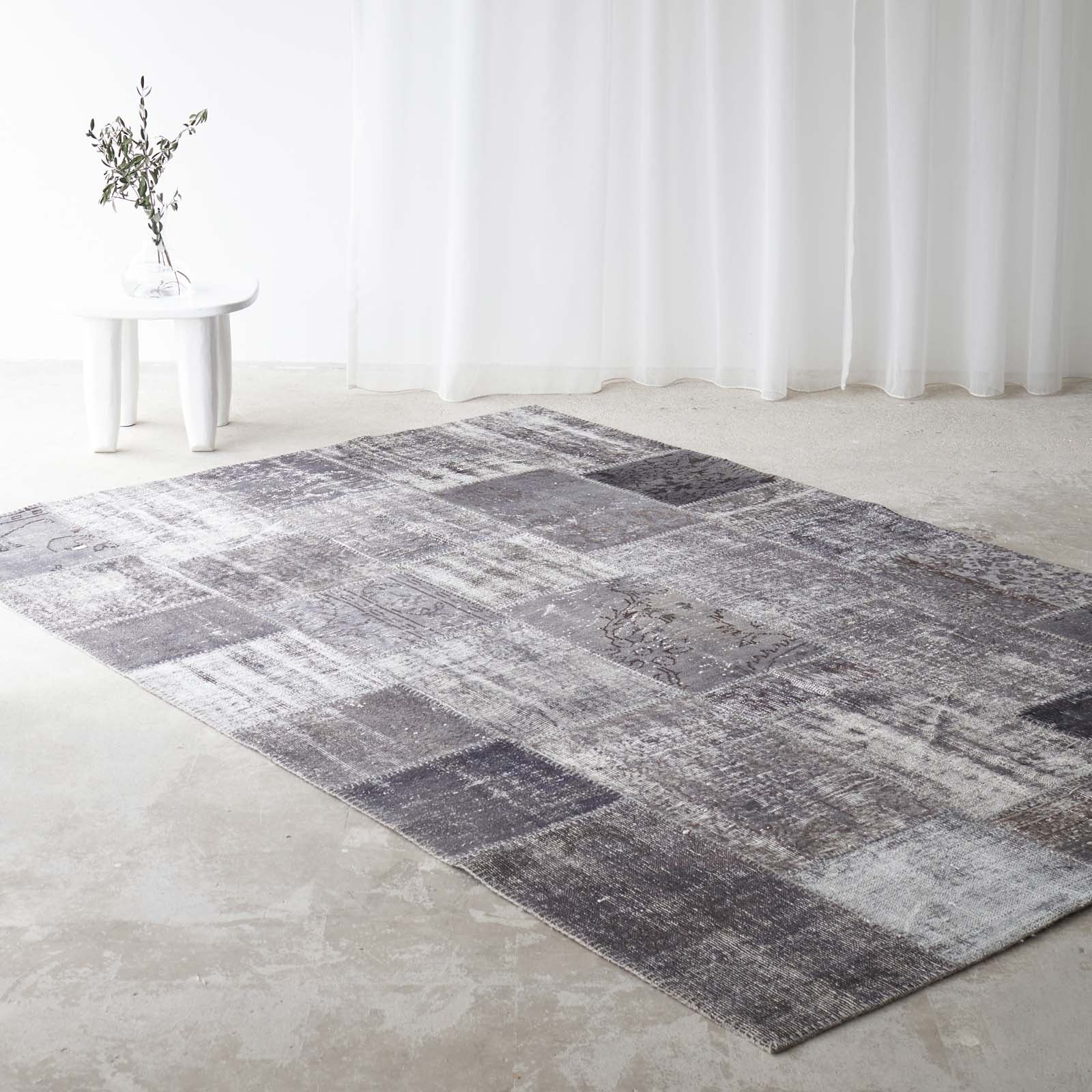 Patchwork Rug | Grey W205 x L305 cm 2