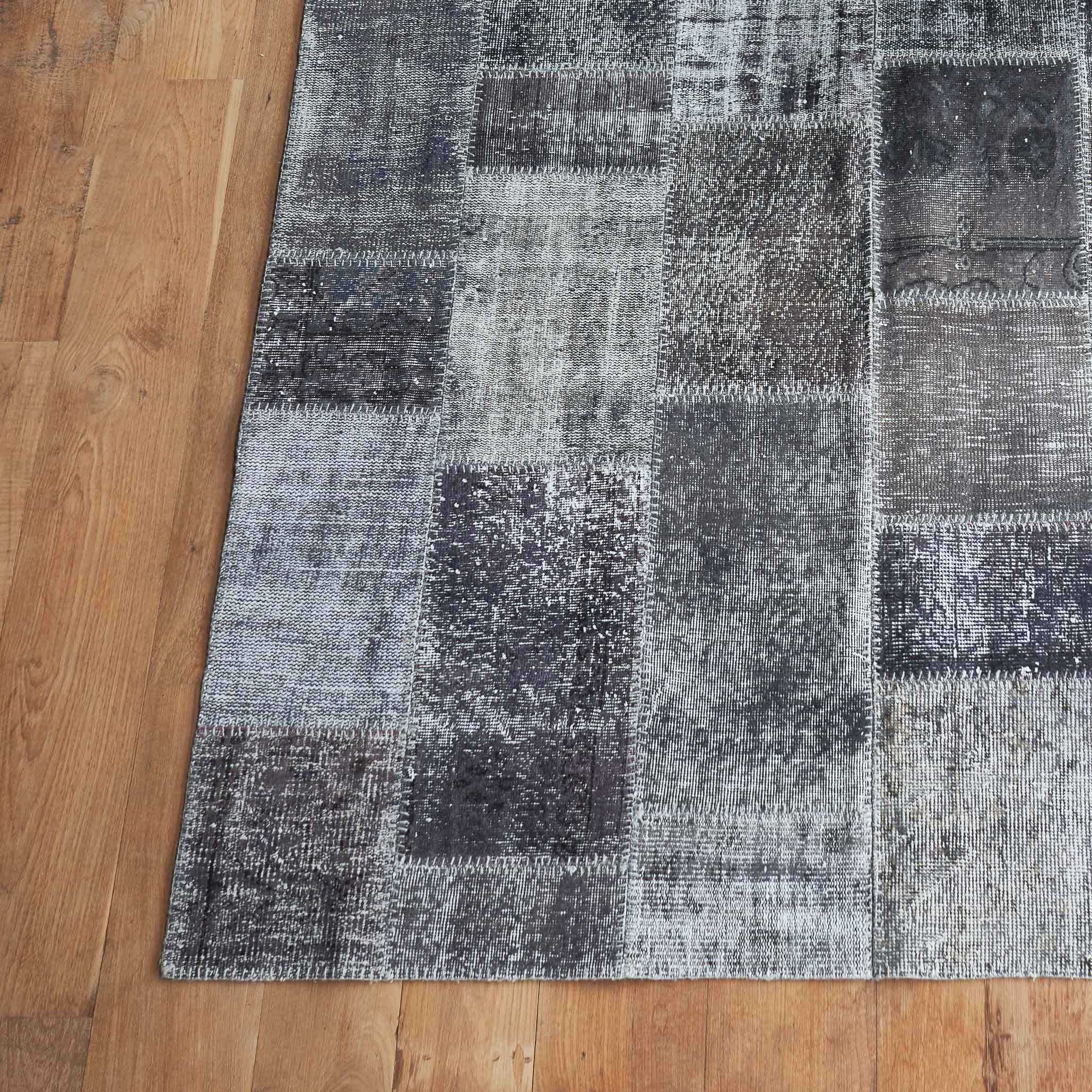 Patchwork Rug | Rustic Grey W186 x L245cm 3