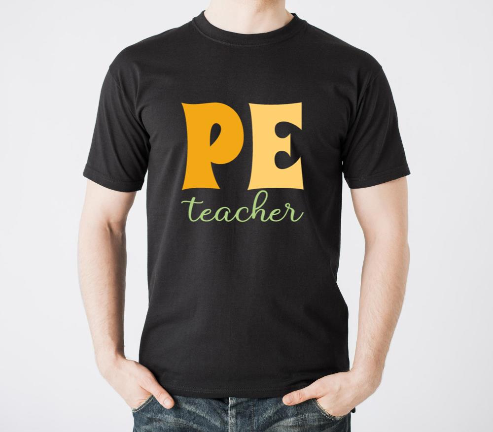 PE Teacher Retro Groovy First Day Of School - Unisex Standard T-Shirt