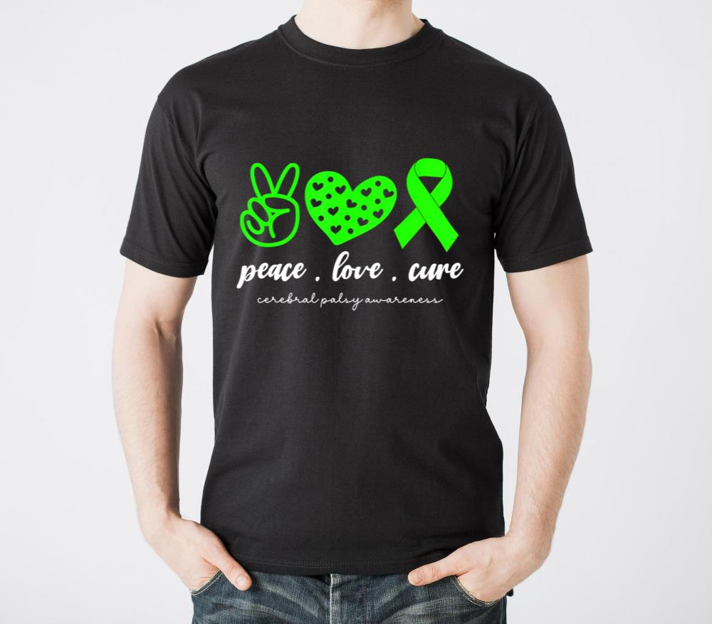 Peace Love Cure Cerebral Palsy For Women Cp Awaren - Unisex Standard T-Shirt