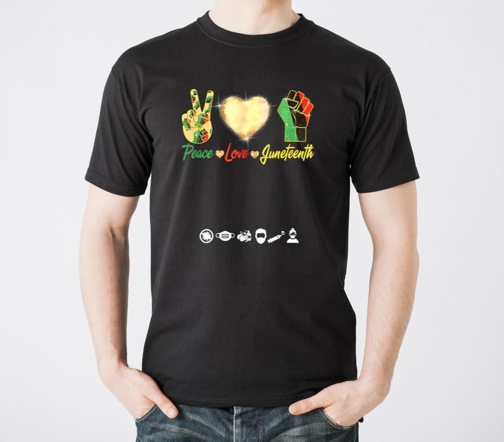 Peace Love Junenth Black History Month Pride - Unisex Standard T-Shirt