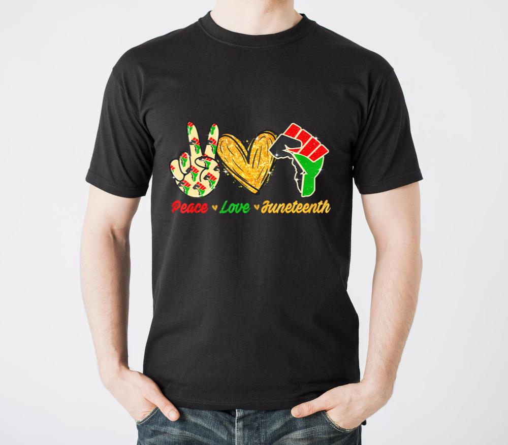 Peace Love Junenth Black Pride Freedom Independenc1 - Unisex Standard T-Shirt