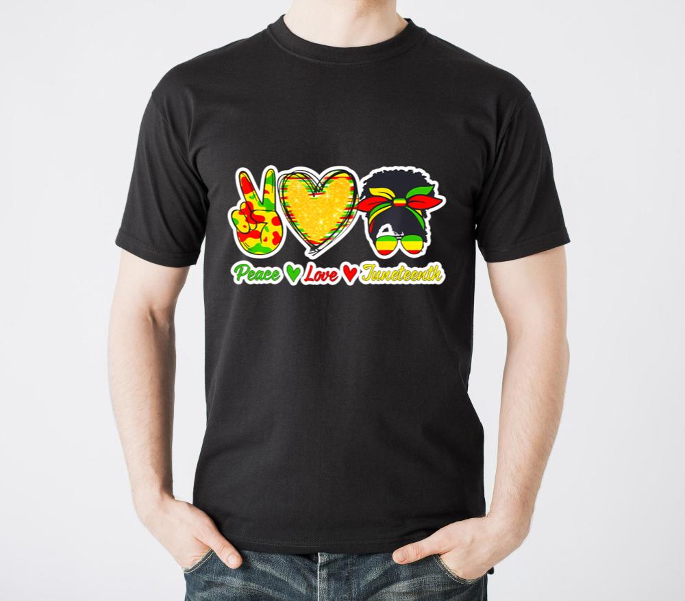 Peace Love Junenth Black Pride Freedom Independenc2 - Unisex Standard T-Shirt
