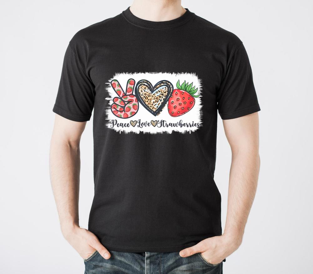 Peace Love Strawberry Farmer Strawberries Lover Be - Unisex Standard T-Shirt