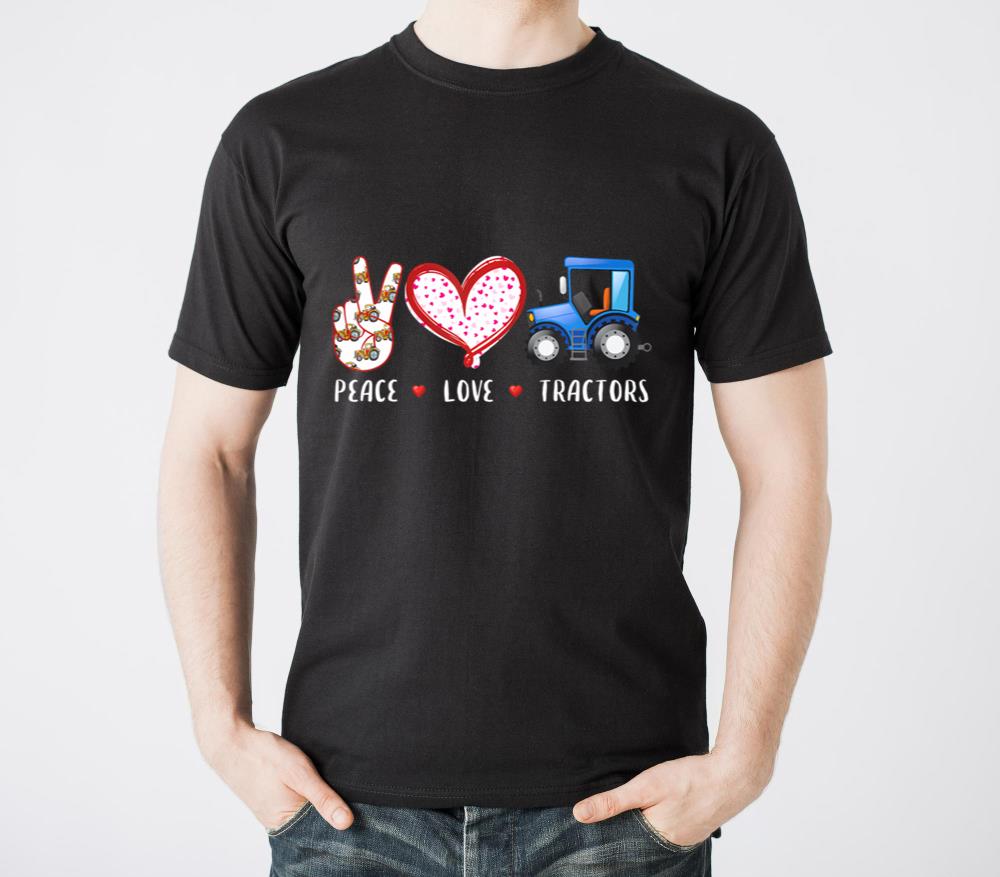 Peace Love Tractors farm farmers for kid boy - Unisex Standard T-Shirt