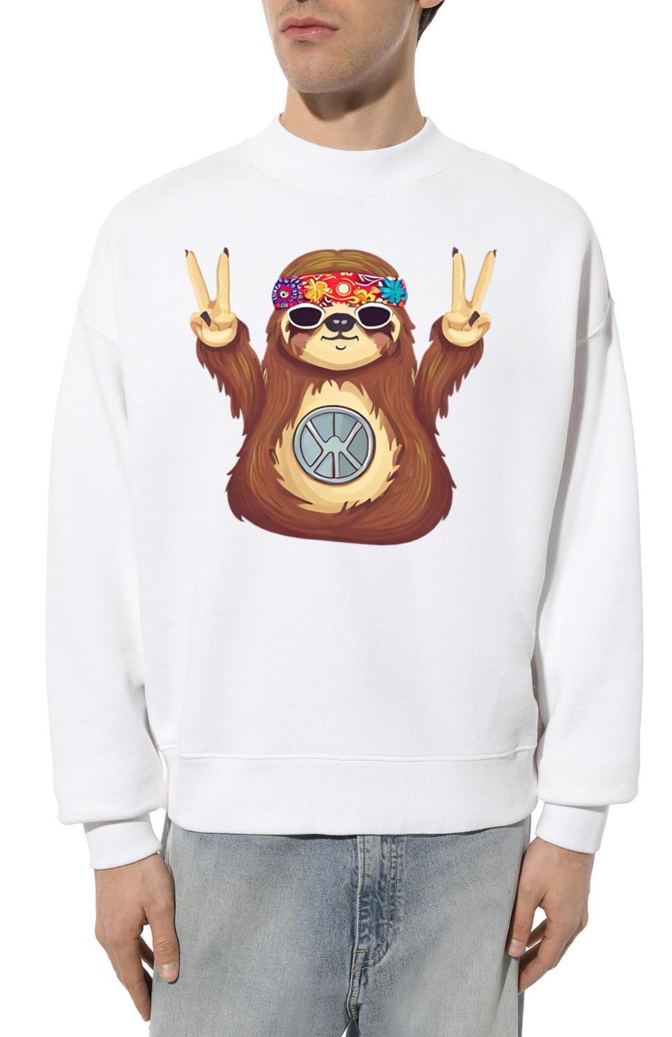 Peace-loving sloth_1 - Unisex Sweatshirt