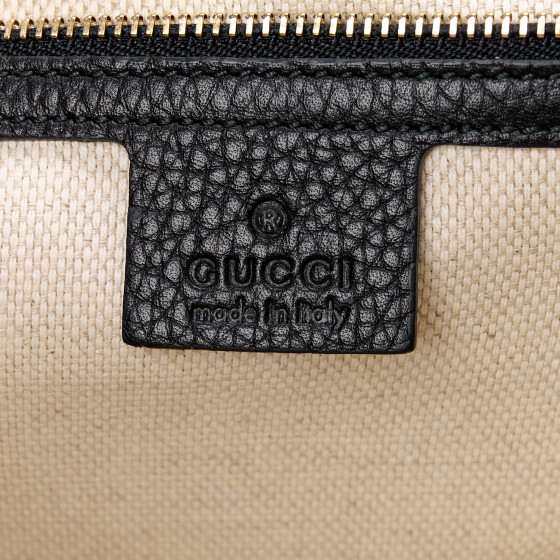 Pebbled Calfskin Medium Soho Clutch Black - Image 6