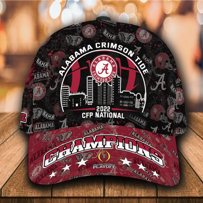 Personalized Alabama Crimson Tide College Football Playoff 2021 2022 3D Classic Baseball Cap CNI826