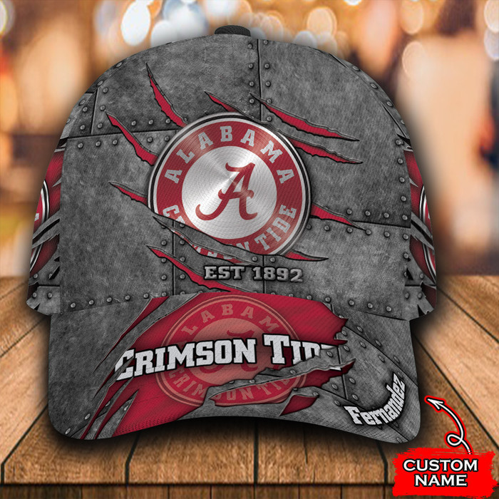 Personalized Alabama Crimson Tide Est 1892 3D Baseball Cap Red CNI1461