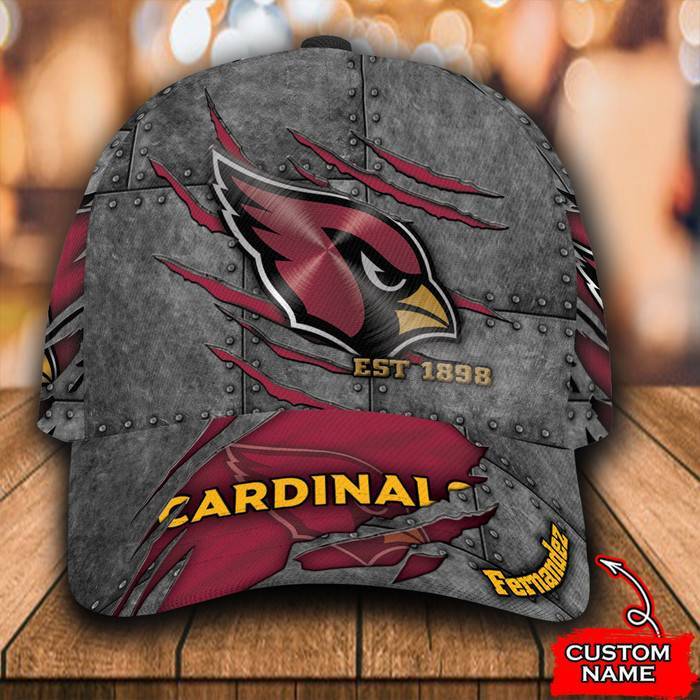 Personalized Arizona Cardinals 3D Classic Baseball Cap CNI496