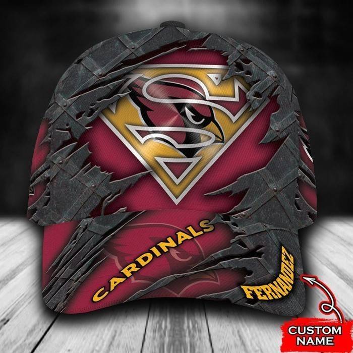 Personalized Arizona Cardinals Superman Logo 3D Classic Baseball Cap CNI177