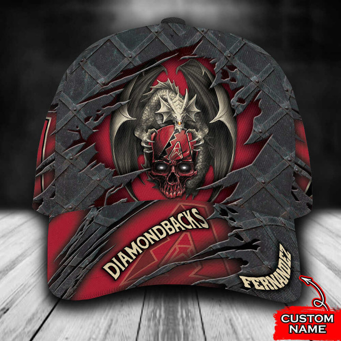 Personalized Arizona Diamondbacks Dragon 3D Classic Baseball Cap CNI678