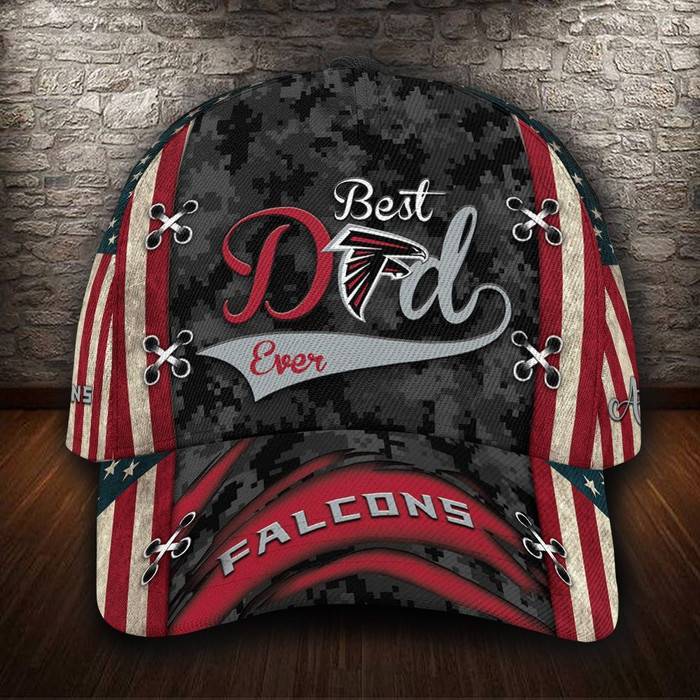 Personalized Atlanta Falcons Best Dad 3D Classic Baseball Cap CNI804