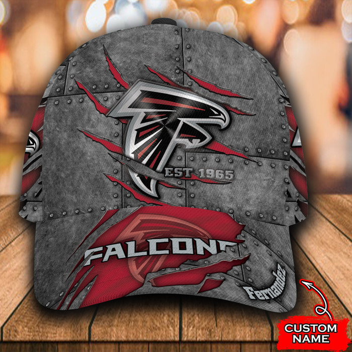 Personalized Atlanta Falcons Est 1965 3D Baseball Cap Red CNI1645