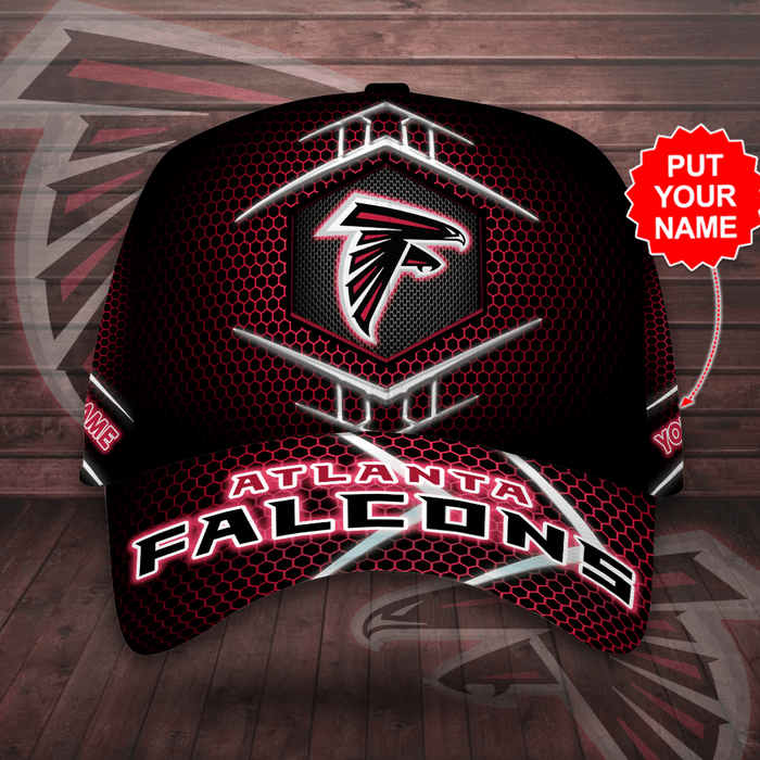 Personalized Atlanta Falcons Football Team 3D Baseball Cap Black CNI2001