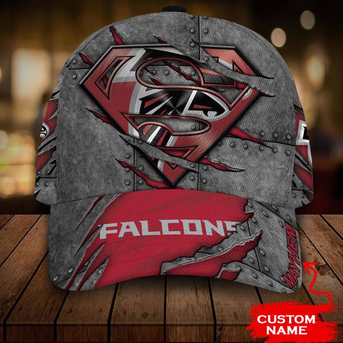 Personalized Atlanta Falcons Superman 3D Classic Baseball Cap CNI366