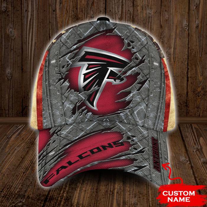 Personalized Atlanta Falcons USA Flag 3D Classic Baseball Cap CNI1182