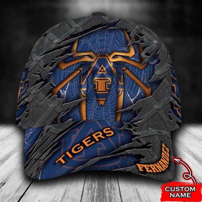 Personalized Auburn Tigers Spiderman 3D Classic Baseball Cap CNI499
