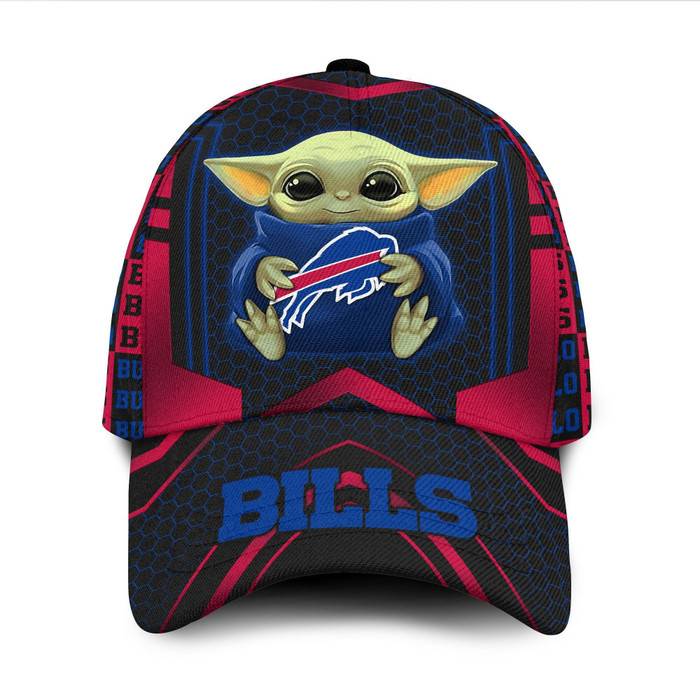 Personalized Buffalo Bills Baby Yoda 3D Baseball Cap CNI1635