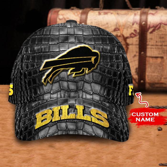 Personalized Buffalo Bills Crocodile Skin Pattern 3D Classic Baseball Cap CNI834