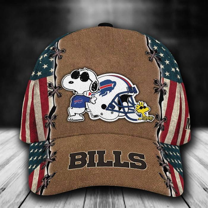 Personalized Buffalo Bills Snoopy 3D Classic Baseball Cap CNI709