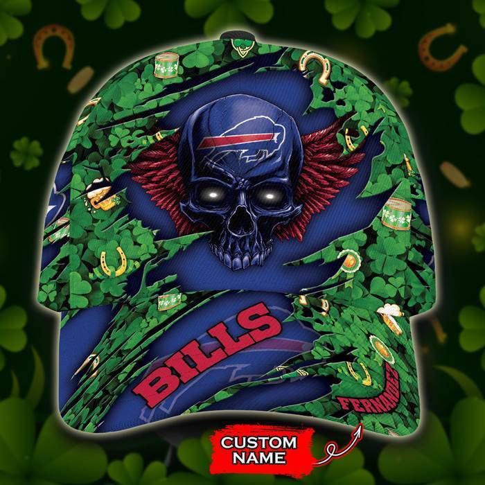 Personalized Buffalo Bills St Patricks Day Skull 3D Classic Baseball Cap CNI444